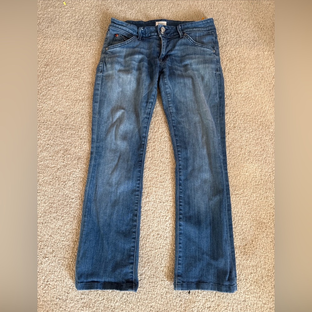Hudson Mid Rise Baby Boot Cut Denim Blue Jeans Stretch W176DMC | Sz 29
